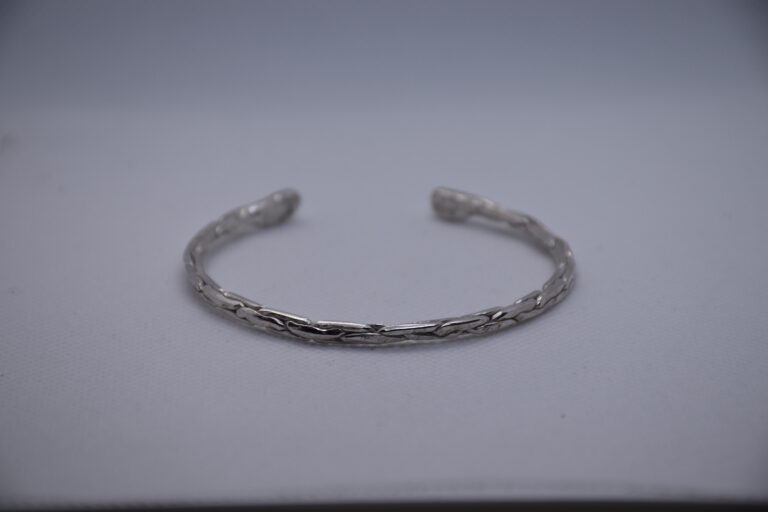 Hand-made twisted bangle